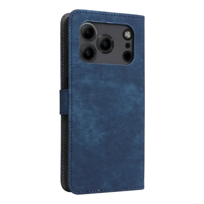 Skinlee For Doogee Note 56 Pro Equipped with anti-theft buckle leather shell For Doogee Note 56 Plus Matte texture flip Case
