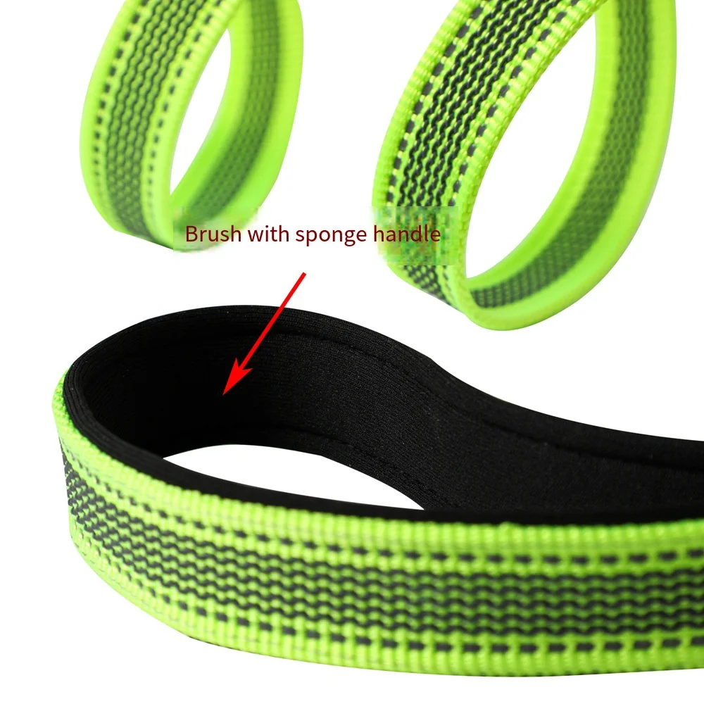 Correa larga para perro, cuerda de plomo reflectante antideslizante para entrenamiento de mascotas grandes, accesorios de línea negra, 15M, 10M, 5