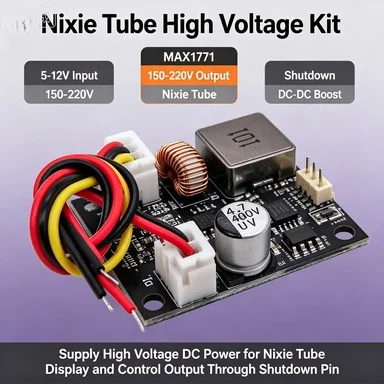 Nixie Tube Magic Eye HV Boost Module MAX1771, DC 5V-12V to 170V 150-220V Adjustable