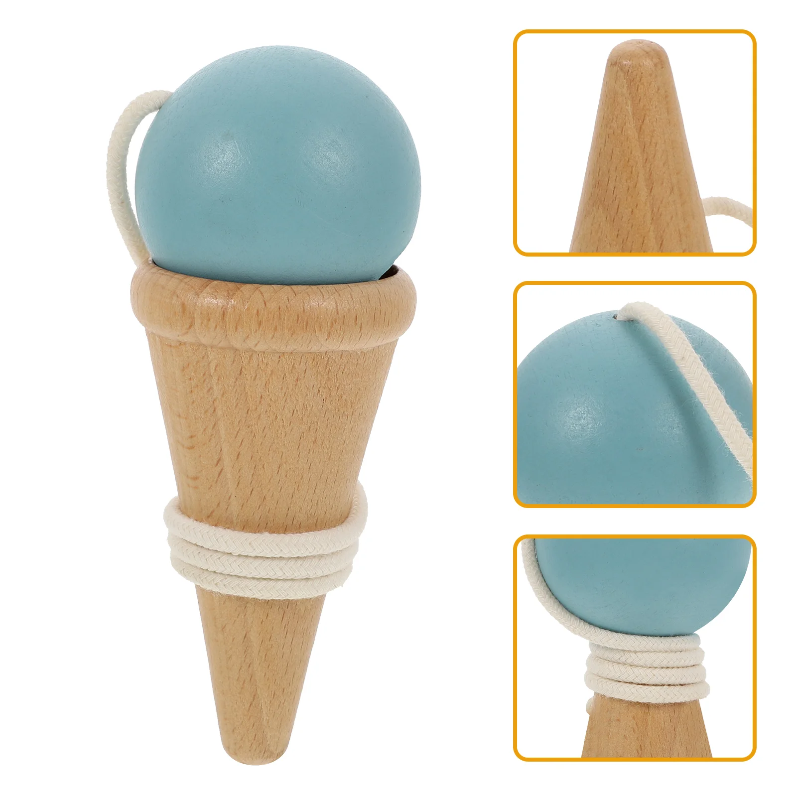 

Toy Skill Ball Wooden Kids Educational Kendama Wear-resistant Coordination Exercise Hand Blue Children Supply Baby