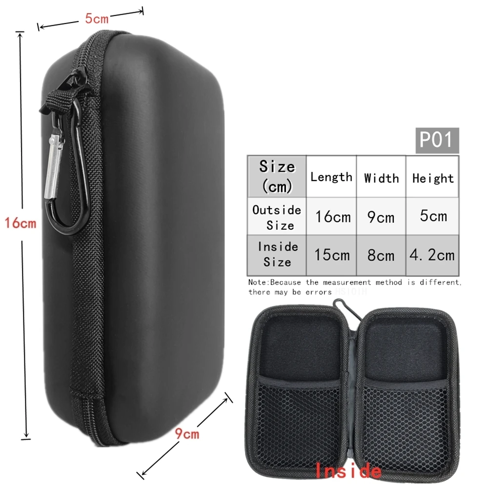 Square Heaphone Carry Storage Bags Case EVA Waterproof Portable Pouch Bluetooth Earphones Headset Bag Headphone Storage Box