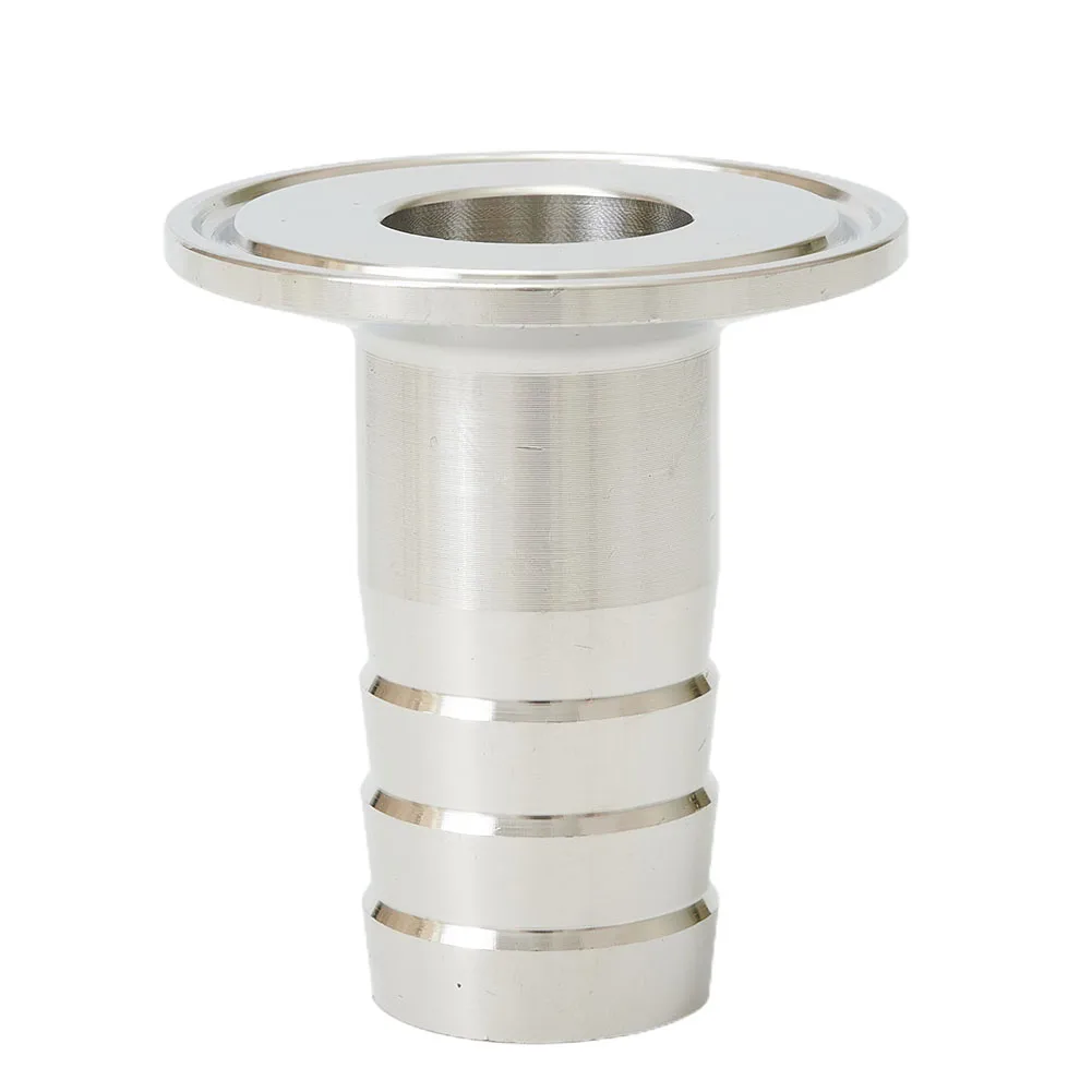 SS304 Sanitary Hose Adapter 1 5 inch Tri Clamp to 1 inch Barb Featuring 50 5mm Ferrule Outer Diameter for Hose Pipe Assembly