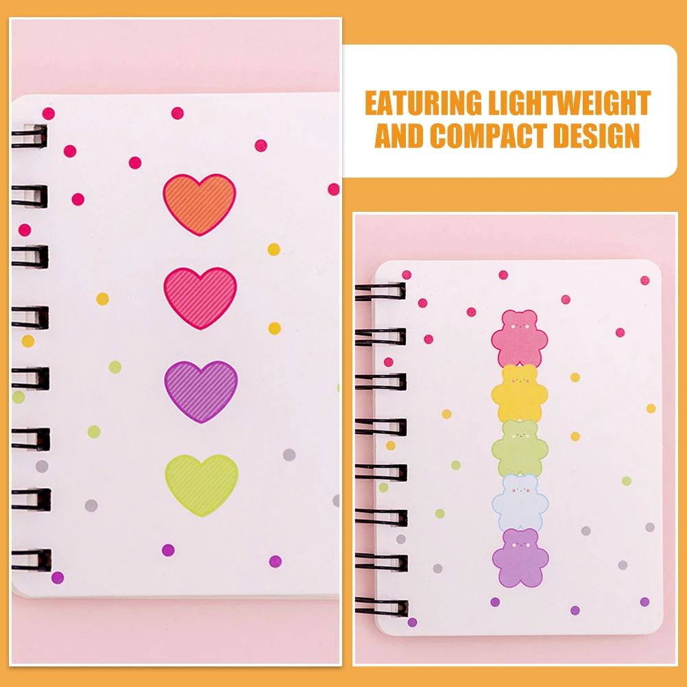 

6pcs Side Flip Coil Notebooks Lightweight Mini Journal for School Business Office Supplies Small Notepad Pocket Diary Writing