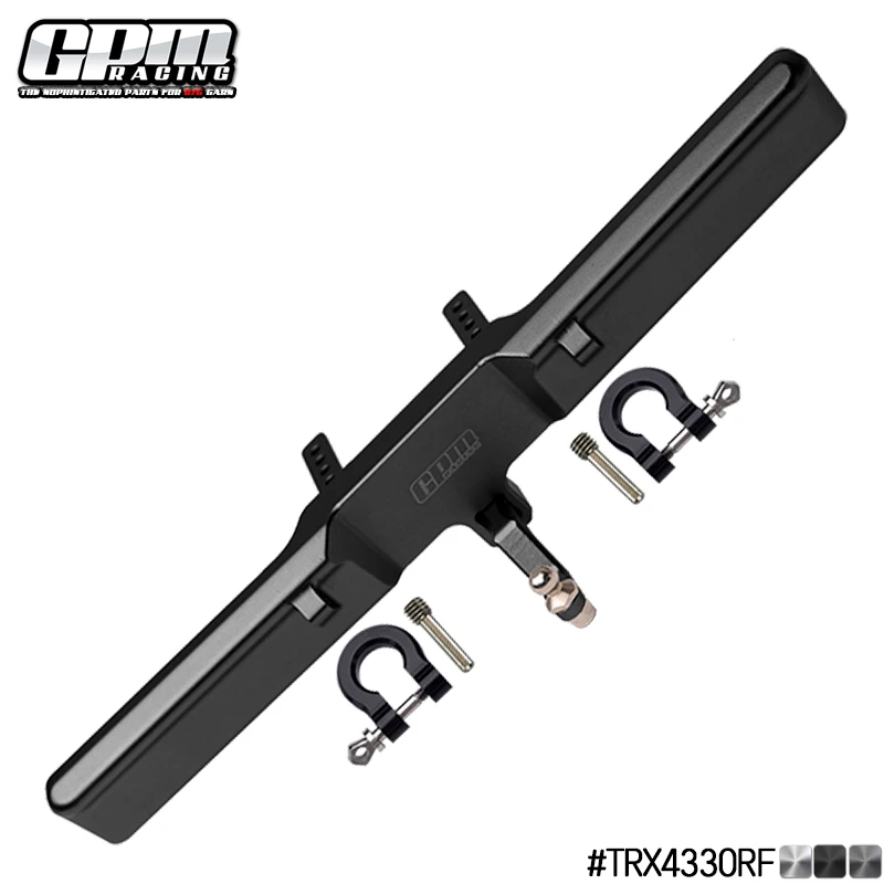 GPM ALUMINIUM REAR BUMPER MOUNT+D-RINGS+TOW HOOK FOR TRX-4 FORD BRONCO