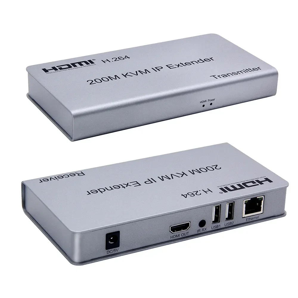 200m IP HDMI KVM Extender Netwerk Matrix Via Rj45 Cat6 Ethernet Kabel Multi Naar Multi Zender Ontvanger Voor PS4 PC TV Monitor