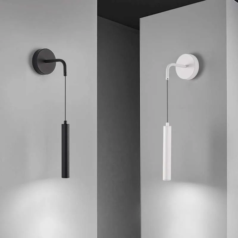 Minimalist Bedside Wall Lamp Modern Minimalist Living Room Tv Background With Spotlight Light Luxury Study Bedroom Led Lighting