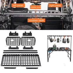 Rear Trunk Shelf Storage Modular Panels Organizers Outdoor Table Fit for Land Rover Discovery 3 LR3 / Discovery 4 LR4 2004-2016