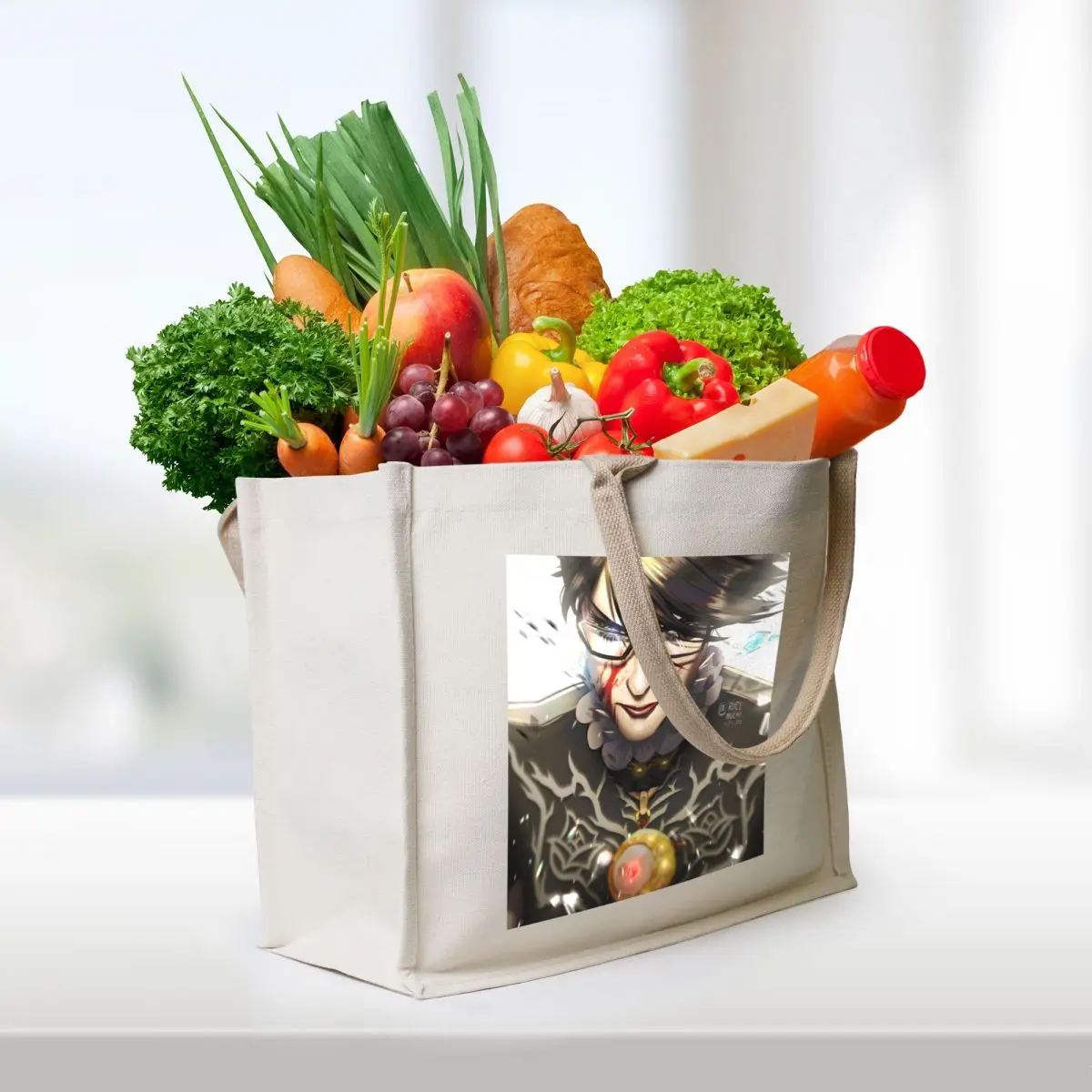 Angy Bayonetta :O Tote Bag tote bags aesthetic woman shopping bag cute tote bag