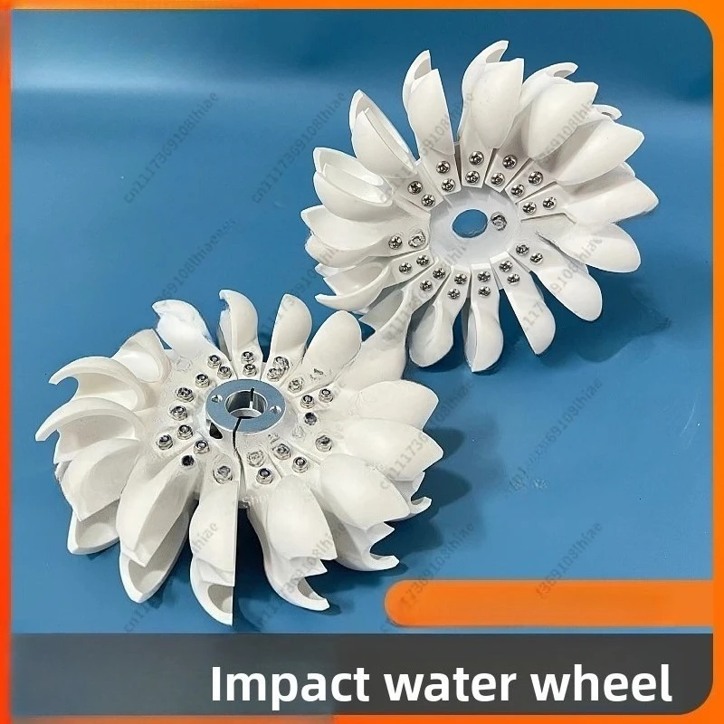 High-Efficiency Pelton Turbine DIY Hydro Generator - Lightweight Durable Impulse Wheel Blades