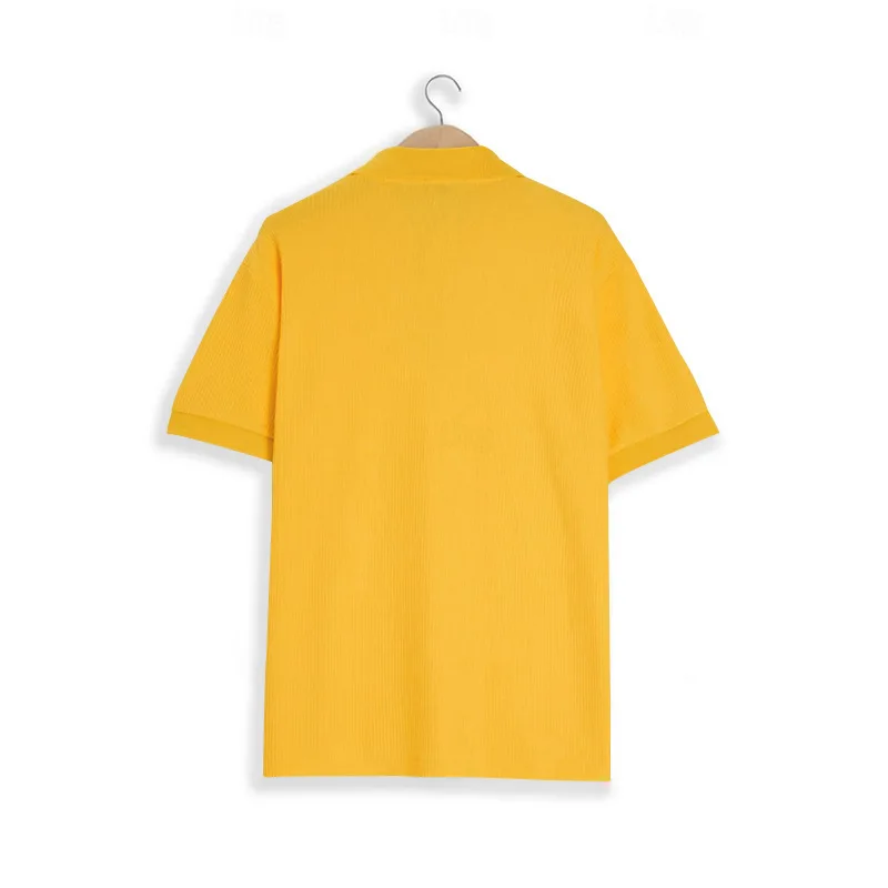 2026 Summer Polo Shirt Button-down Men's T-shirt Sports Shirt