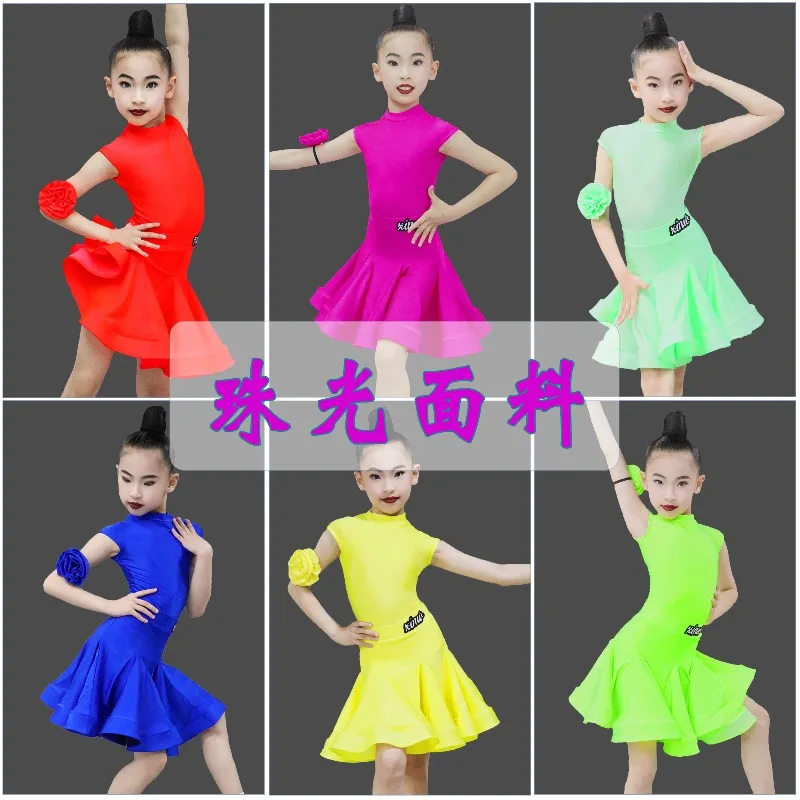 

Child Standard Rumba Tango Samba Latin Dance Costume Girls Salsa Latin Dance Dress Girls Ballroom Dance Competition Dresses Kids