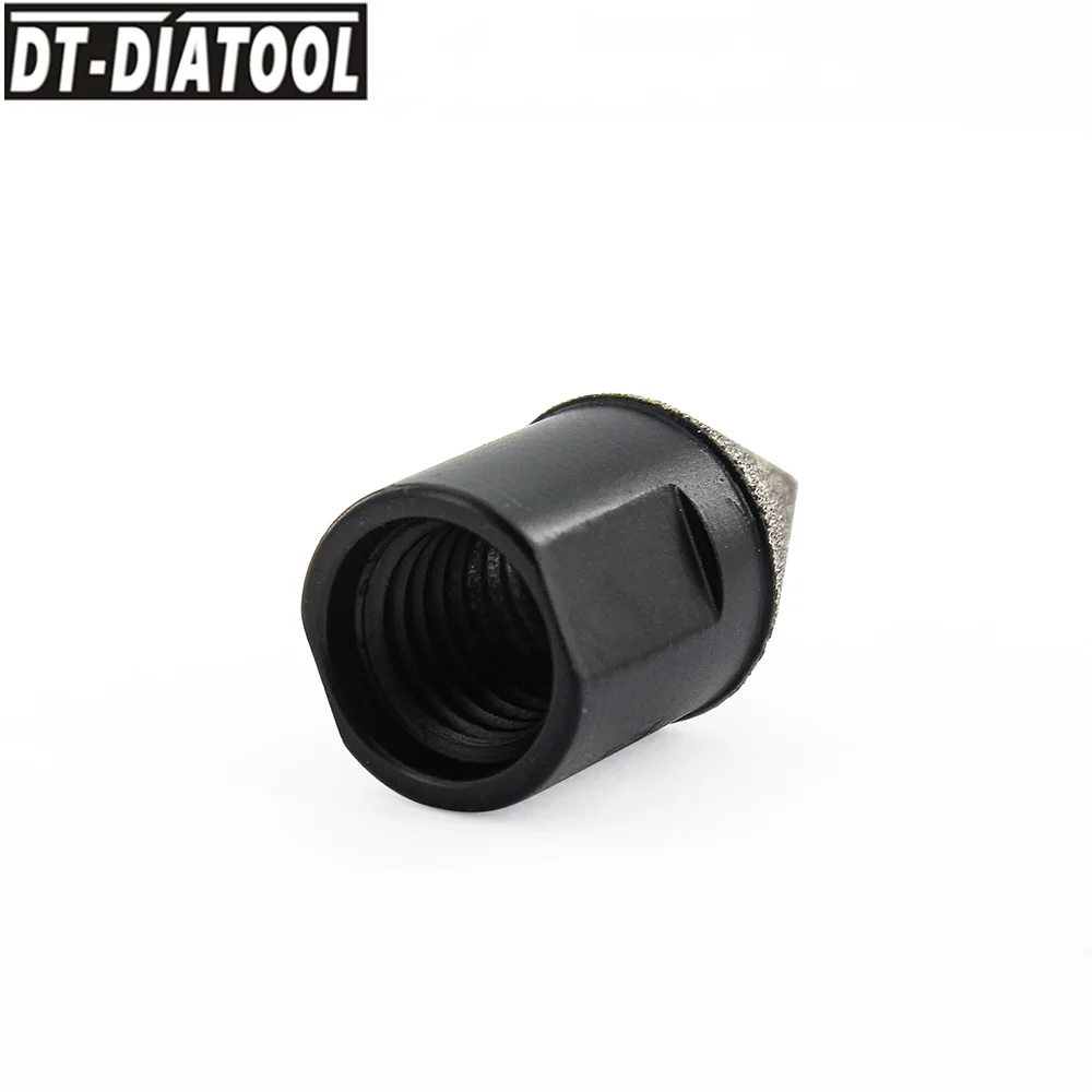 DT-DIATOOL 2 шт. вакуумный паяный алмаз 20 мм M14 скошенная фаска существующая увеличенная форма Обрезка отверстия керамическая плитка мрамор
