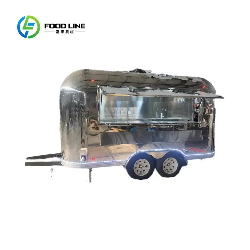 Remolque de Comida Personalizado con Equipamiento Completo de Cocina para Tacos, Hot Dogs, Hamburguesas, Aperitivos y Catering