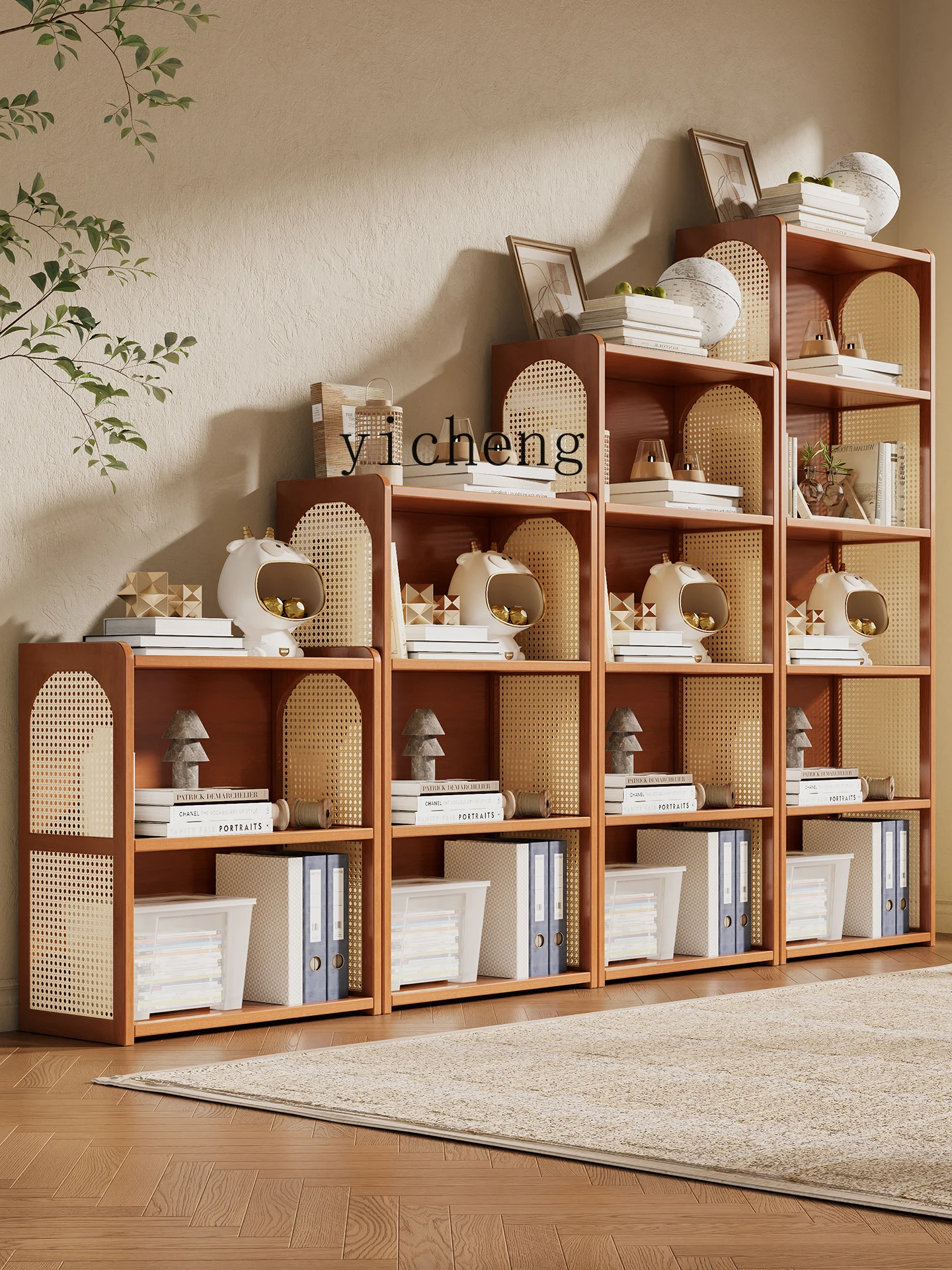 

ZYA Bookshelf Floor Storage Cabinet Display Rack Study Storage Multi-layer Simple Organizer Rack