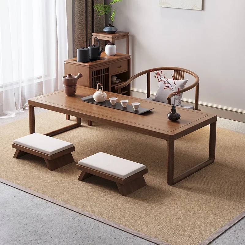 Minimalist Premium Quality Wenge Coffee Table Compact Size Non-Slip Feet Sustainable Materials Foldable Design for Outdoor