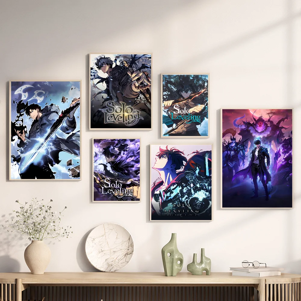 S-Solo L-Leveling Self-adhesive Art Poster Waterproof Paper Sticker Coffee House Bar Posters Wall Stickers