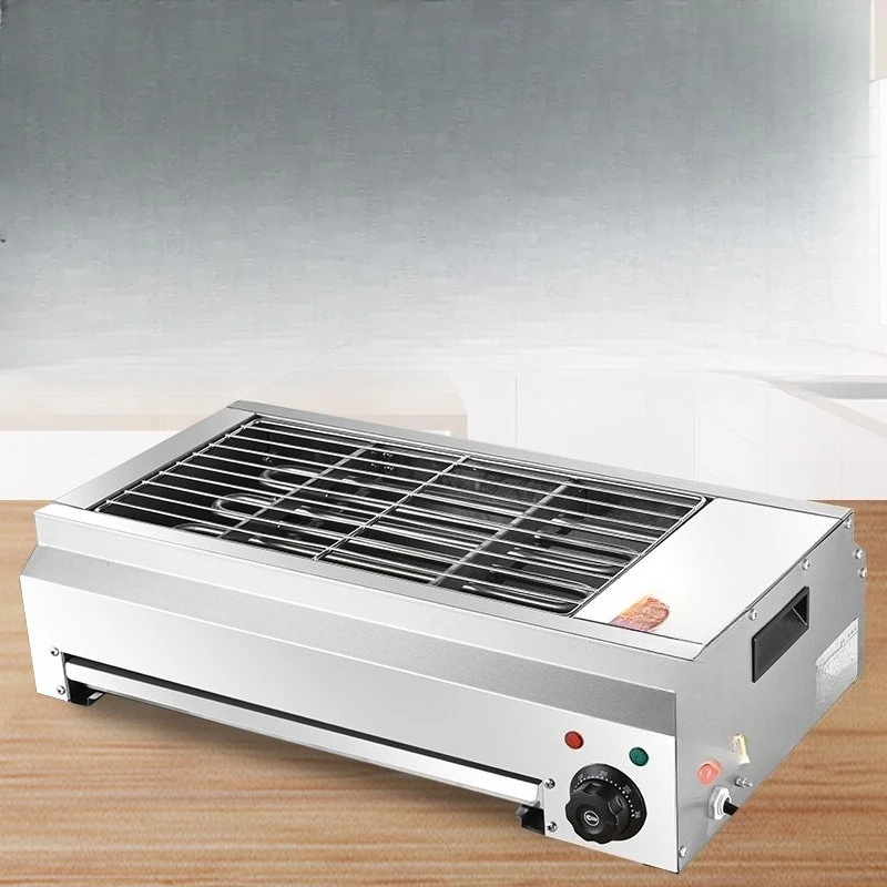 

Electric grill Household grill Non-smoking indoor grilled lamb skewers oyster gluten stainless steel electric grill Commercial