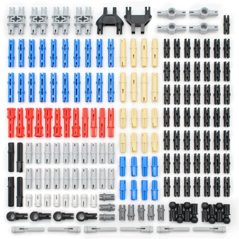 174PCS Pin Connectors Technology Gears Building Block Parts Multi-size mixed set Connecting DIY Model Bricks Toys Accessories