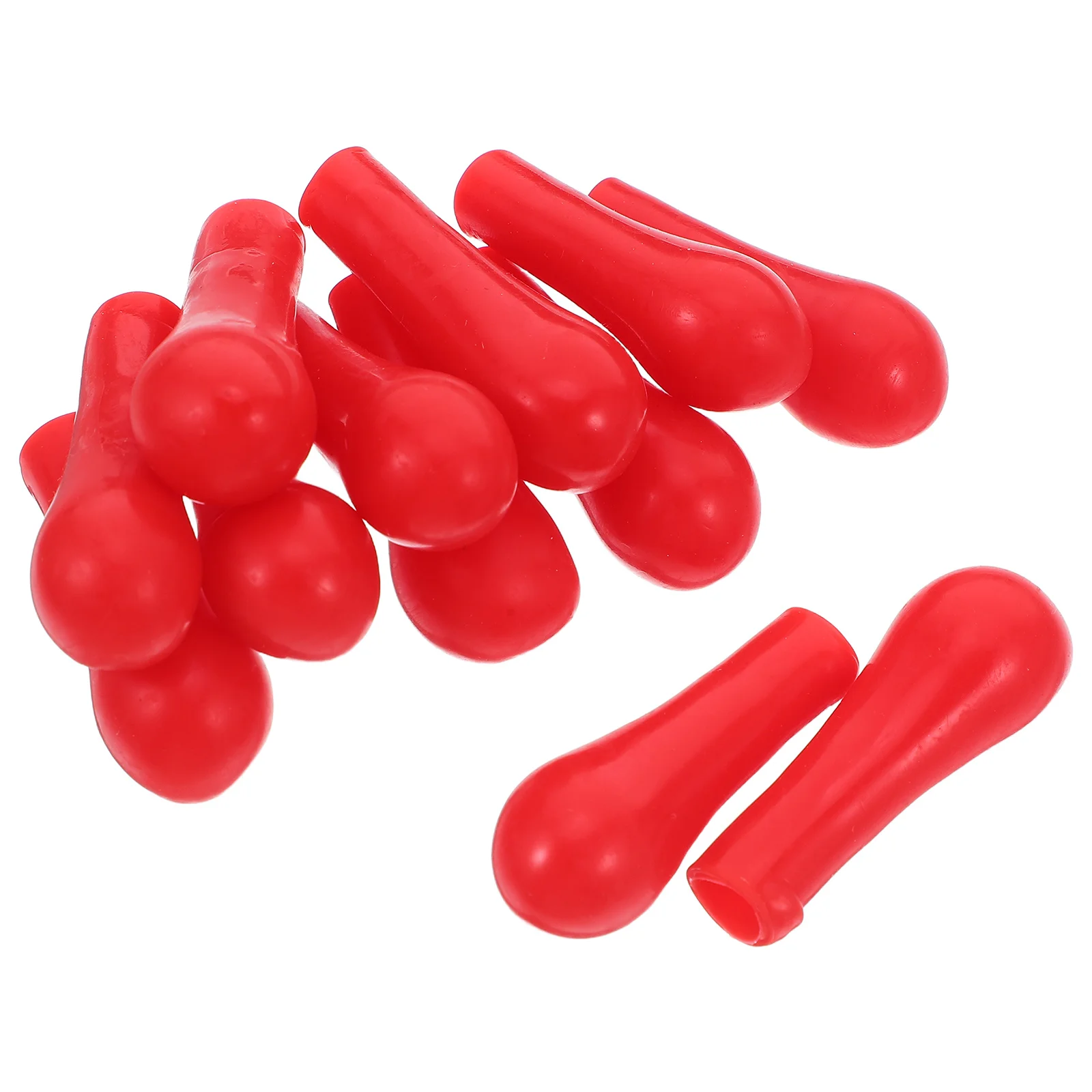 

100Pcs Red Latex Dropper Bulb Caps for Laboratory Pipette Precision Bulb Replacement Science Teaching Chemistry