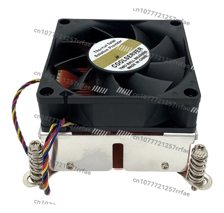 All copper 2U server CPU radiator 115X 1200 2011 1366 interface lower blowing fan