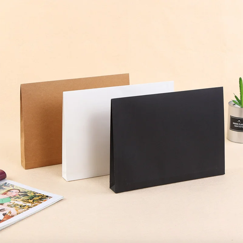 A4 Horizontal Envelope Paper Document Bag Business Kraft Paper File Holder Office Storage Bags 10Pcs/lot