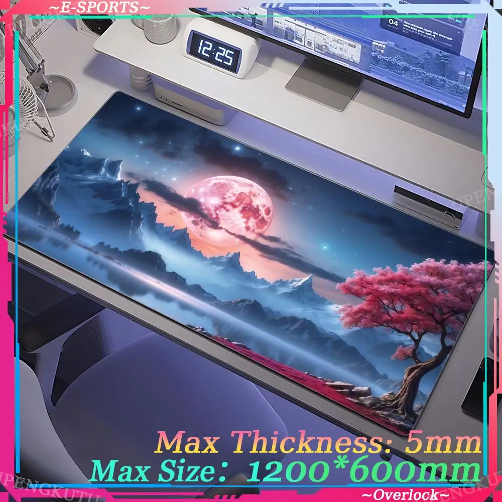 

Коврик для мыши «Звездное небо и луна», большие коврики для компьютерного офисного игрового стола, XXL, резиновые противоскользящие коврики для игровой клавиатуры, длинные настольные коврики