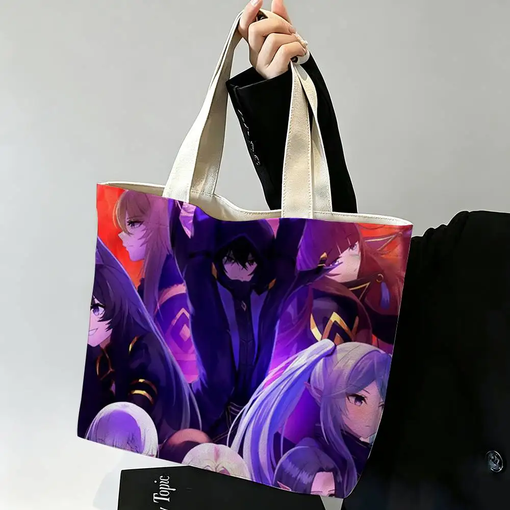 Isekai Anime The Eminence in Shadow Printed Canvas Tote Bag Shoulder Bag Commuter Mommy Shopping Bag