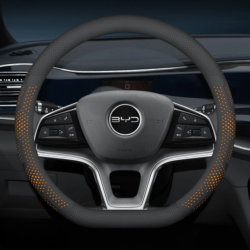For BYD steering wheel set Dolphin Seal 06 Seagull Han EV Yuan UP Song Pro Qin L Plus Tang Car Interior Accessories