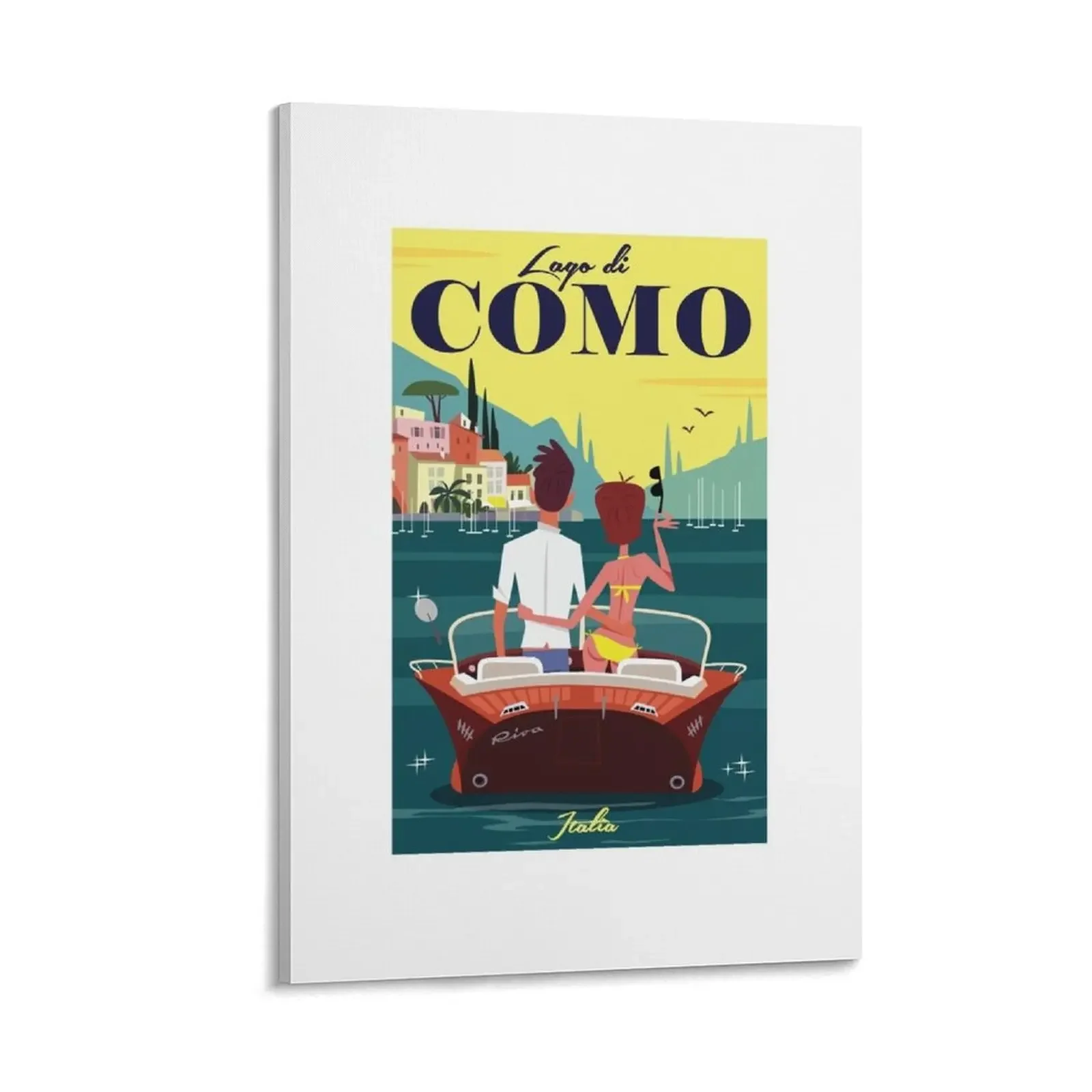 

Lake Como poster Canvas Painting office decoration bedroom decor bedrooms decorations wall art canvas painting