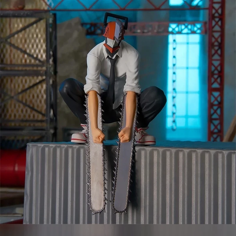 

FuRyu Chainsaw Man Anime Action Figure Instant Noodle Press Collectible Hand Toy Available In Stock Electric Saw Man Pochita