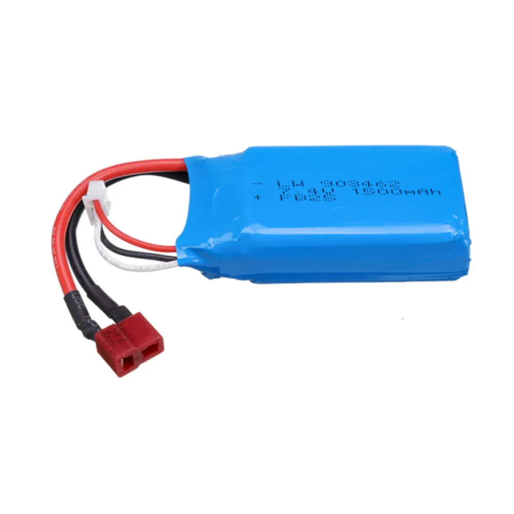 7.4V 1500mAh Lipo Battery For FT009 12428 144001 RC Boat Car Spare Parts Lipo 2S 7.4 V 1500 mah 903462 Battery JST/SM /T/Tamiya