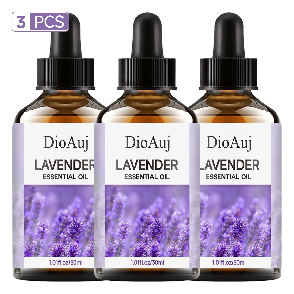 DioAuj 3 Stück ätherische Aromatherapieöle Lavendel Bergamotte Ylang Ylang Eukalyptus Minze Vanille 30 ml Aromatherapieöl