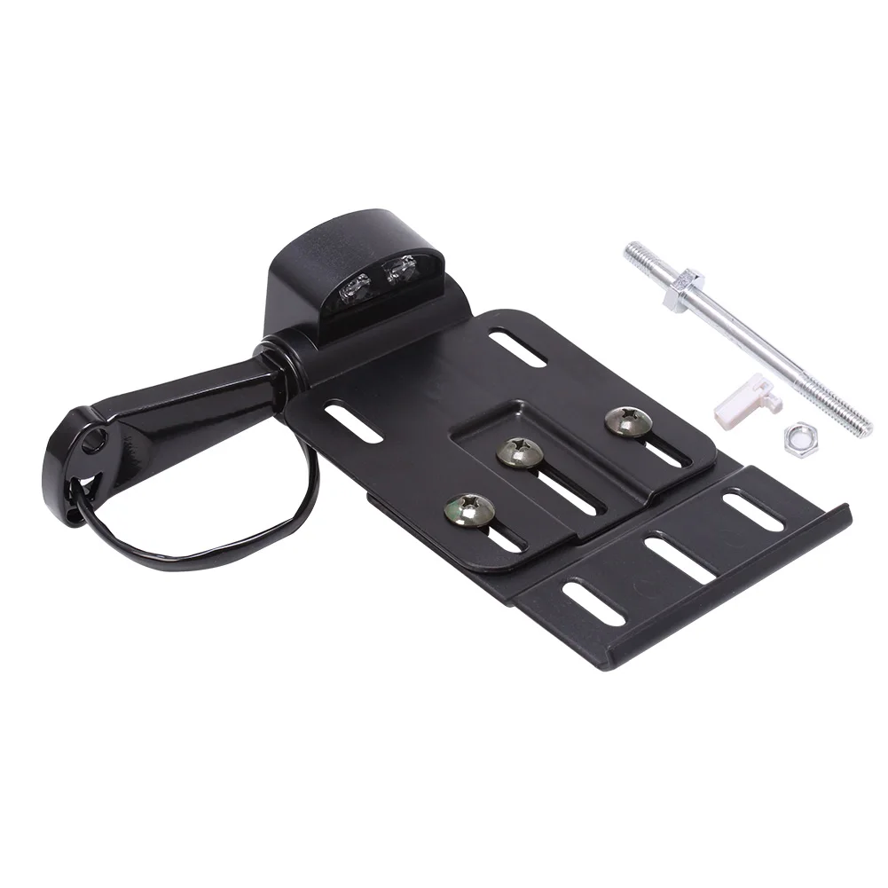 Motorcycle Telescopic Folding LED Light Side Mount License Plate Holder For Harley Dyna Sportster 883 1200 XL 07-16