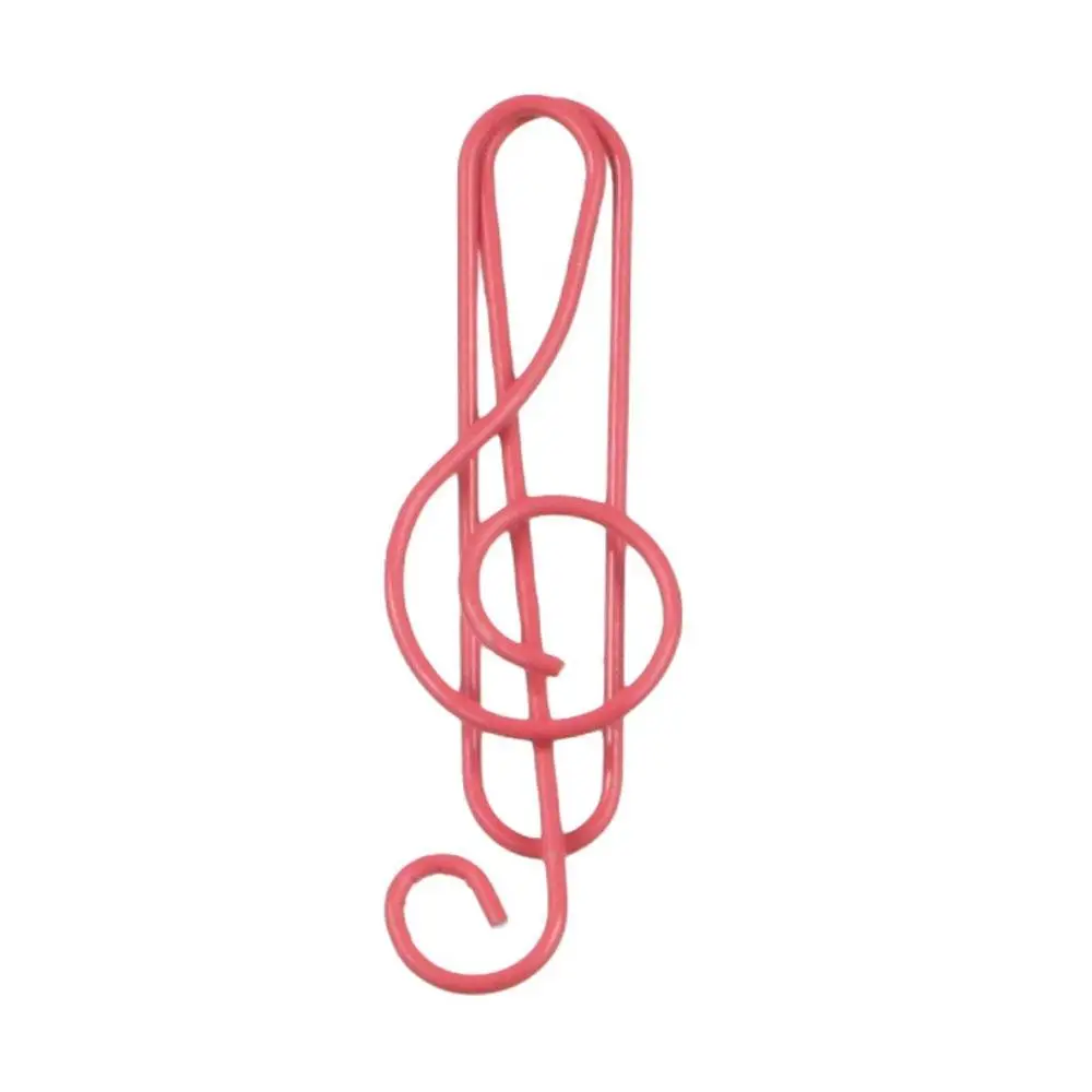 20PCS/Set Music Note Music Shape Paper Clips Durable Metal Music Note Metal Paper Clips Cute Stationery