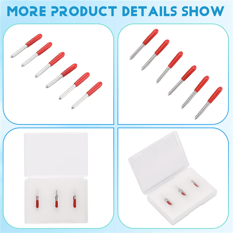 ONCE 45 Degree For Roland Cutting Plotter Blade High Hardness Tungsten Carbide Vinyl Cutter Knife Blade Machine Tool 3Pcs