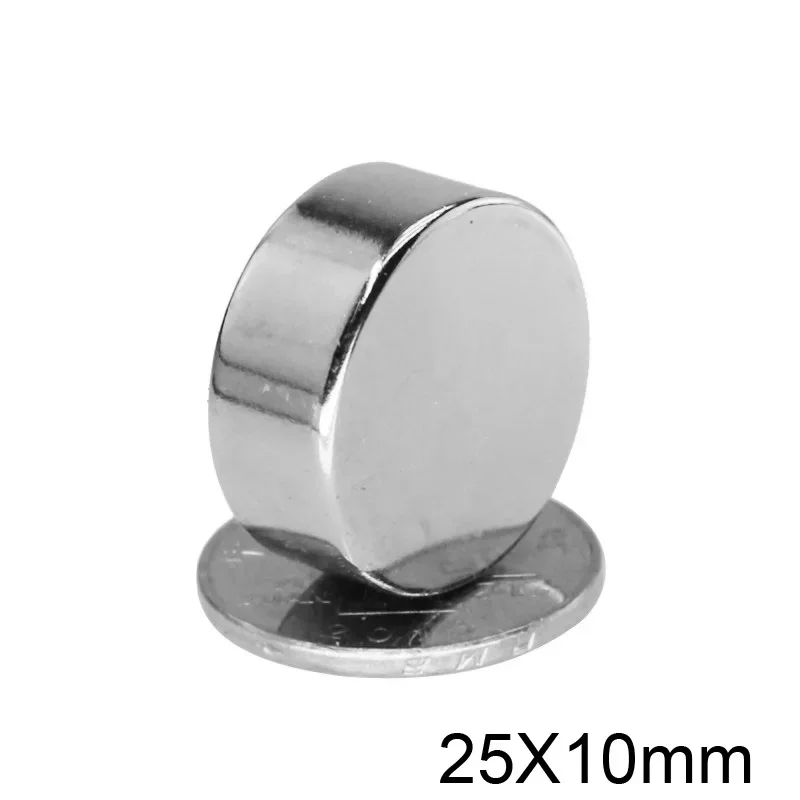 

1/2/3/5/10PCS 25x10 mm Strong Cylinder Rare Earth Magnet 25mmX10mm Round Neodymium Magnets 25x10mm N35 Disc Magnet 25*10 mm