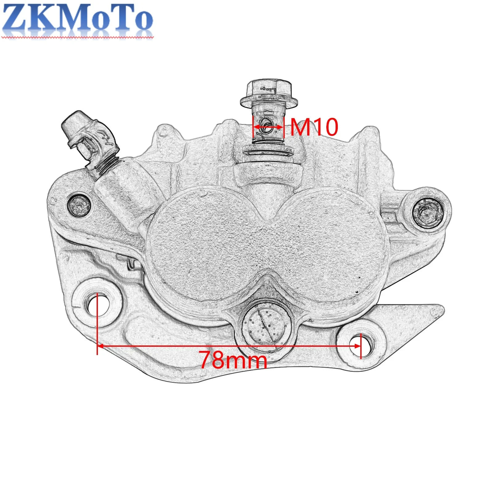 Motorcycle Front Brake Caliper Brake Cylinder For Honda CR 125R 250R CRF 250R 450R 250X 450X 250RX 450RX 2002-2018 2019 2020 - Image 6