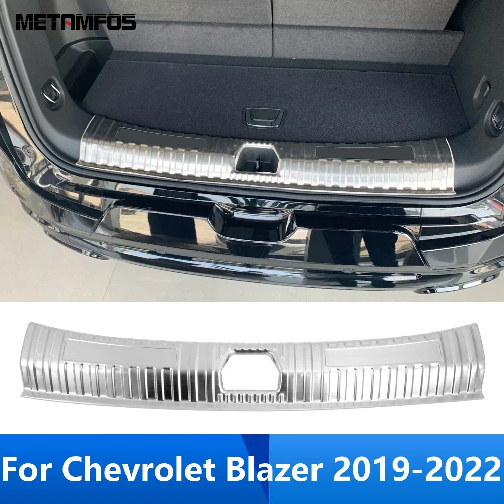 

Внутренний задний бампер багажника, подножка для Chevrolet Blazer 2019 2020 2021 2022, наклейка на заднюю дверь, накладка на порог, автомобильные аксессуары