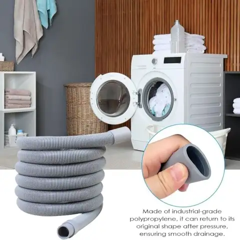 Mangueira de Drenagem para Máquina de Lavar EVA, Tubo Corrugado Flexível para Lava-Louças, 1m, 3 Metros, 5m, Acessórios para Torneira, Casa
