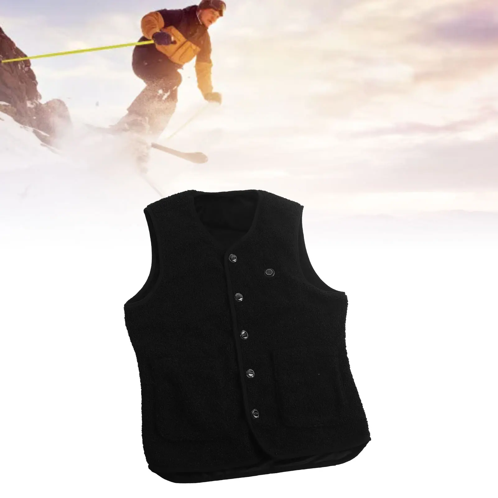 Heated Vest for Men Women 3 Heating Settings 16 Heating Zone Electric Heating Vests USB Rechargeable for Winter Outdoor skiing