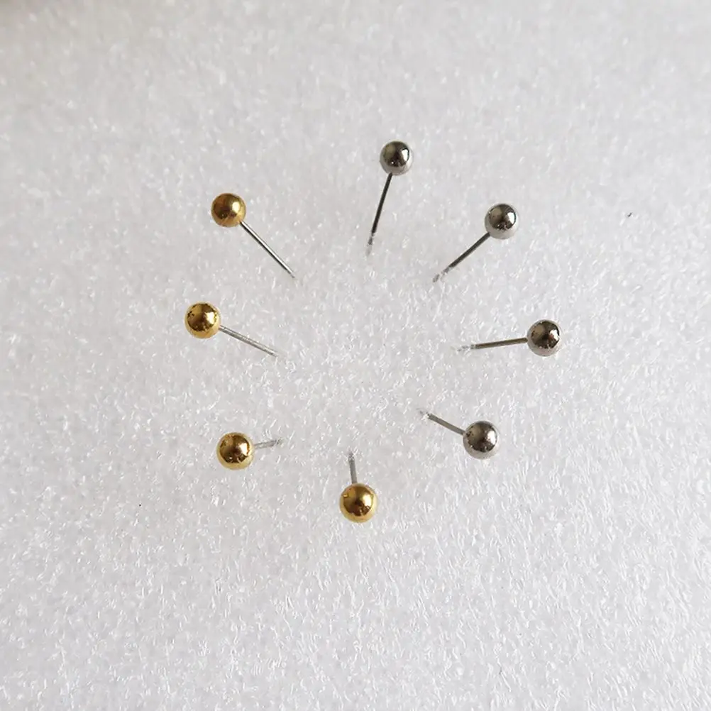 400 Pcs Round Push Pins Map Tacks Bright Color Stainless Steel Needle Point Reusable Office