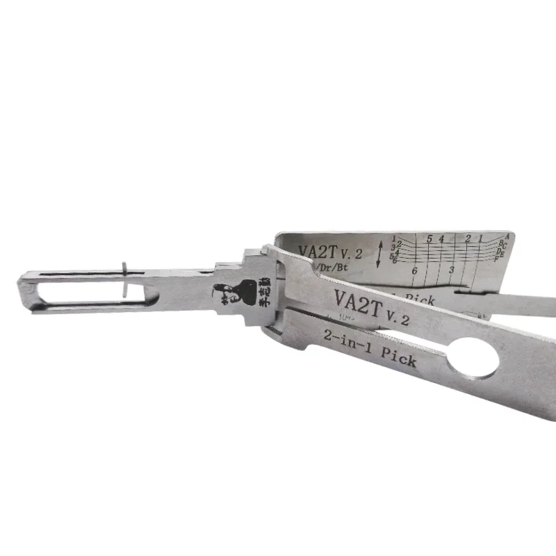 Lishi VA2T V.2 2 in 1 Locksmith Tool Lock Pick & Decoder Internal Milling for Peugeot / Citroen