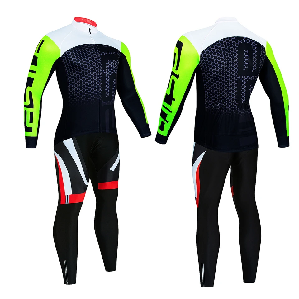 Cycling Jersey Set Winter Thermal Fleece Bicycle Sportwear MTB Uniform Ropa Ciclismo Road Bike Clothing Bicicleta Long Bib Pants