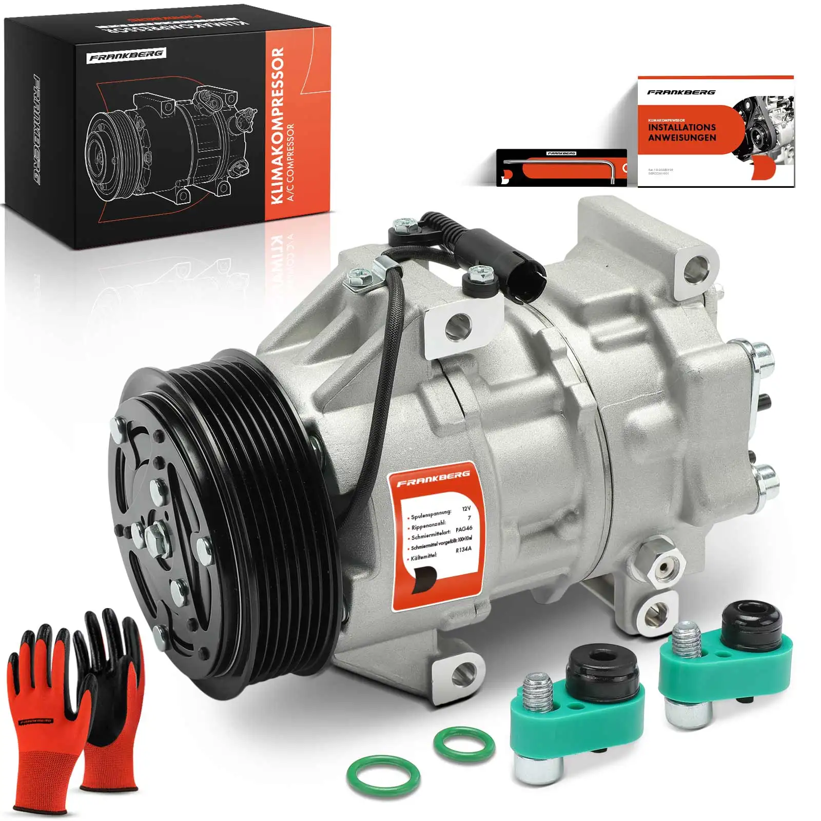 Frankberg 1x klimaatcompressor voor MINI Mini R50 R53 1.4L 2003-2006 64526922397 64536922397 DCP05022