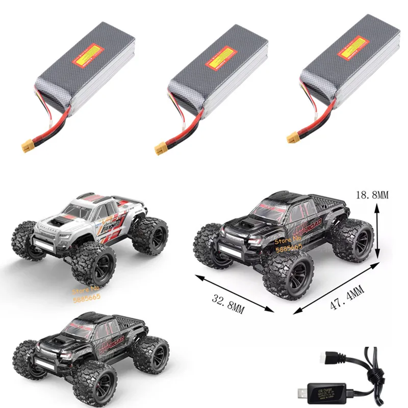 Mjx 10208 RC Car Battery 3S battery for MJX 10208 Brushless RC Racing Cars parts 11.1V 2700MAH  3S USB Line Toys