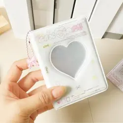 Photocard Album Book 40 Pockets Love Heart Hollow Photo Card Holder Water Resistant Trendy Photo Binder For Business Cards