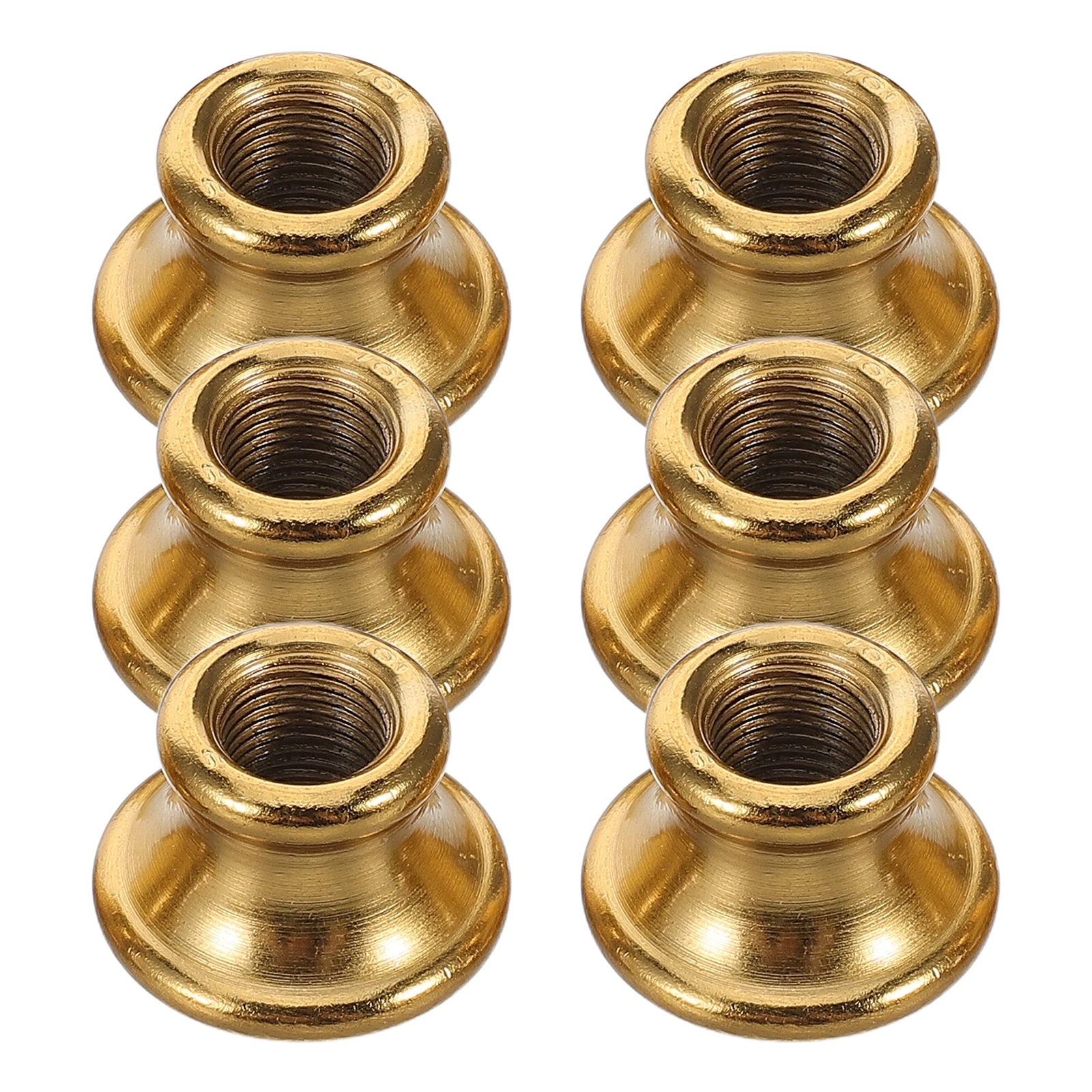 

6pcs Iron Lamp Connectors M10 Internal Thread T-Shaped Spacers For Table Wall Lamps Brass Pipe Coupling Fixture Repair Parts