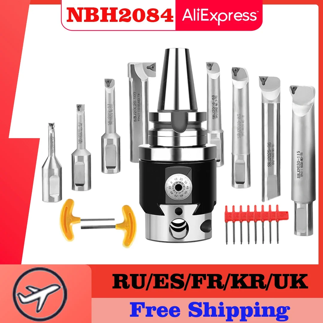 NBH2084 Set Boring Head Tool Suit Boring Head NBH BT30 BT40 BT50 NT30 NT40 NT50 R8 Tool Holder Bar Boring Tool Set