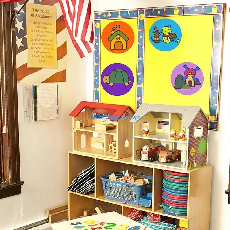 12pçs pontos apagáveis ​​coloridos, círculos apagáveis ​​para uso sala aula, escritório casa, placa mensagem durável