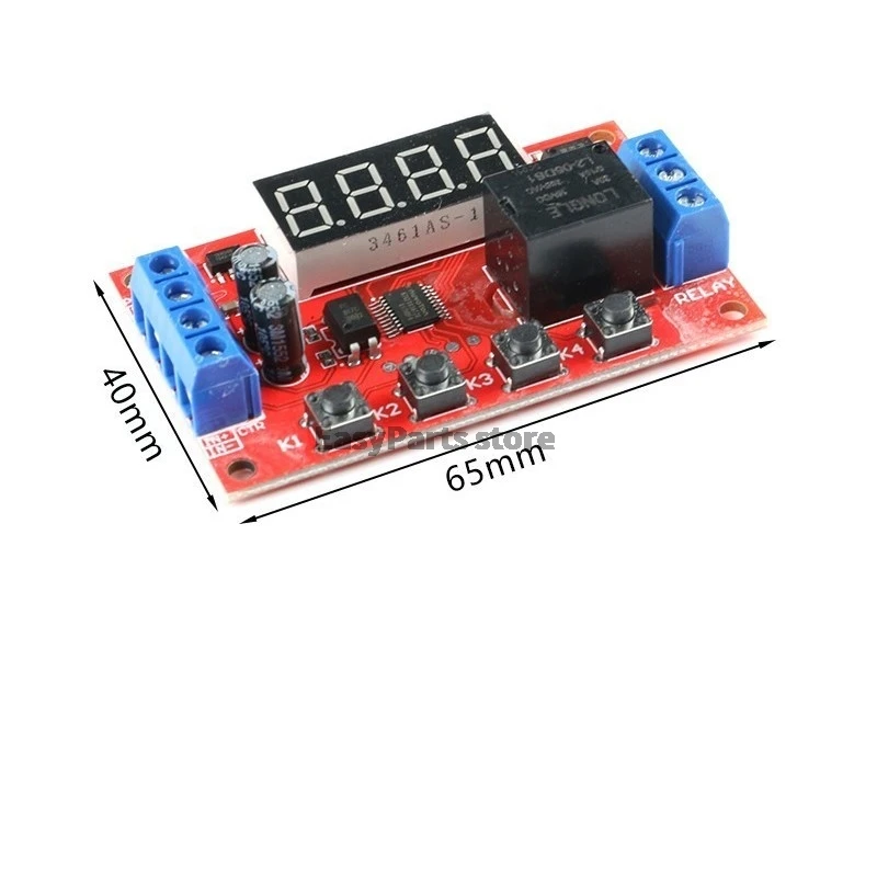 Timer Control Switch DC 5V 12V 24V 10A Adjustable Time Delay Relay Module LED Digital Timming Relay Timer Delay Trigger Switch